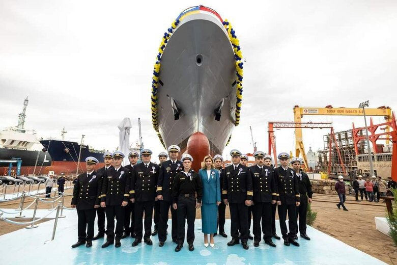 New Ukrainian corvette Ivan Mazepa was launched in Turkey 02