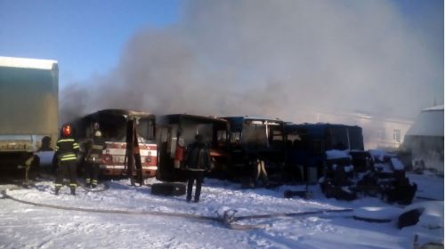 пожар автобус