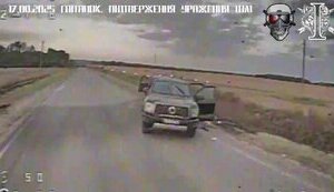 Выбыл из игры: в сеть выложили видео удара по колонне российского лейтенанта Эседуллы Абачева. ВИДЕО