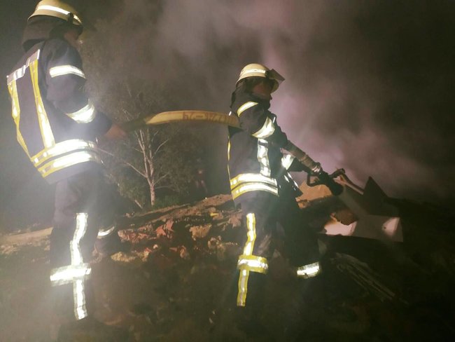У Києві вночі горіло звалище, постраждалих немає, - ДСНС 01