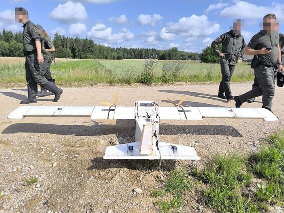 The UAV flew into Lithuania from Belarus. It was shot down.