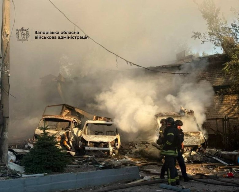 запоріжжя після обстрілу