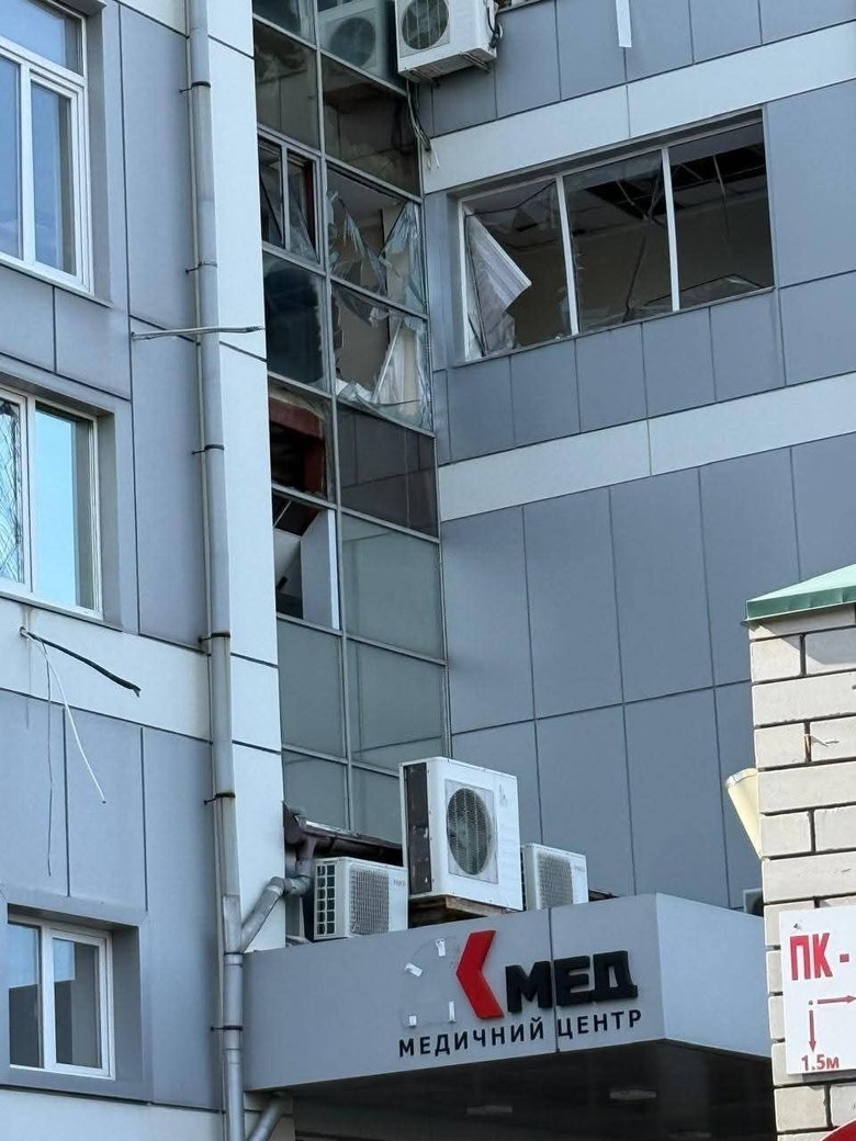 Russian shelling damaged four medical facilities in Dnipro; patients evacuated from Luhansk region