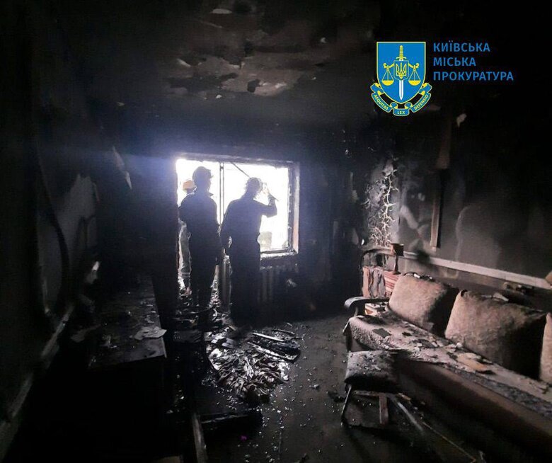 квартира після пожежі в Святошинському районі Києва