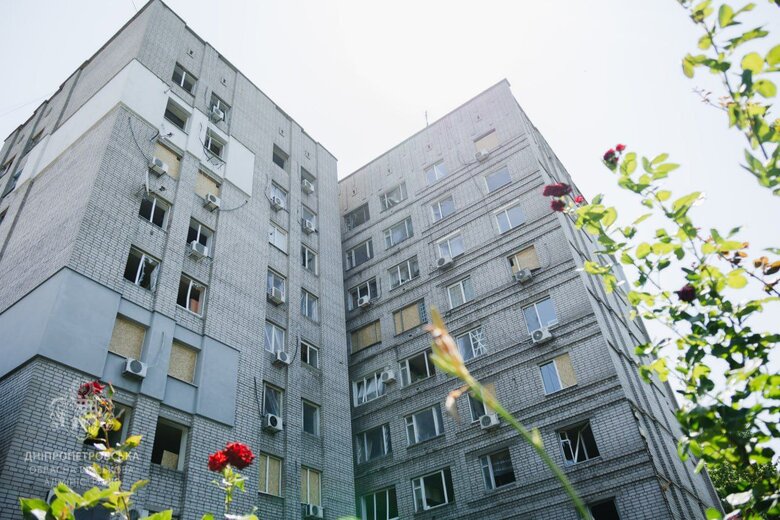 Дніпро після обстрілу