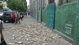 киев обрушение стена плитка