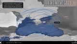 Позиції російських ЗРК С-400 і С-300 в окупованому Криму і їхній максимальний радіус ураження. ФОТО+КАРТА