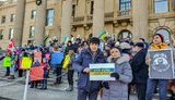 "Stop Russian terror", - акции против российской агрессии в Украине прошли в Вене и Эдмонтоне. ФОТОрепортаж