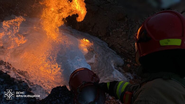 Пожежа після ракетної атаки 22 червня