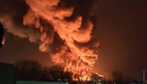 UAVs attacked Pskov region: fire at oil depot. PHOTOS