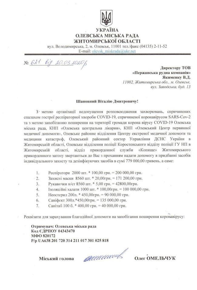 Бізнесмен Буткевич закуповує необхідне в лікарні Житомирської області на 14 млн грн 08