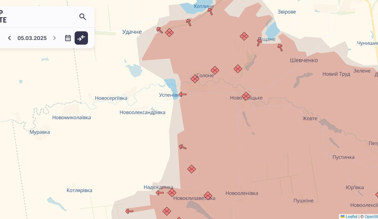 Сили оборони відкинули ворога біля Западного та Успенівки, - DeepState. КАРТИ
