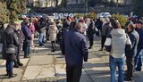 Предприниматели вышли на протест к зданию Ужгородского горсовета. ФОТОрепортаж