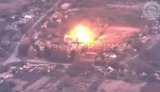 Air Force pilots carried out air strike, destroying enemy depot containing drones and ammunition. VIDEO