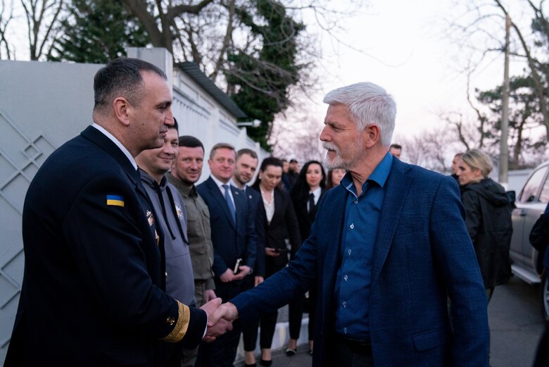 Czech President Petr Pavel arrives in Ukraine