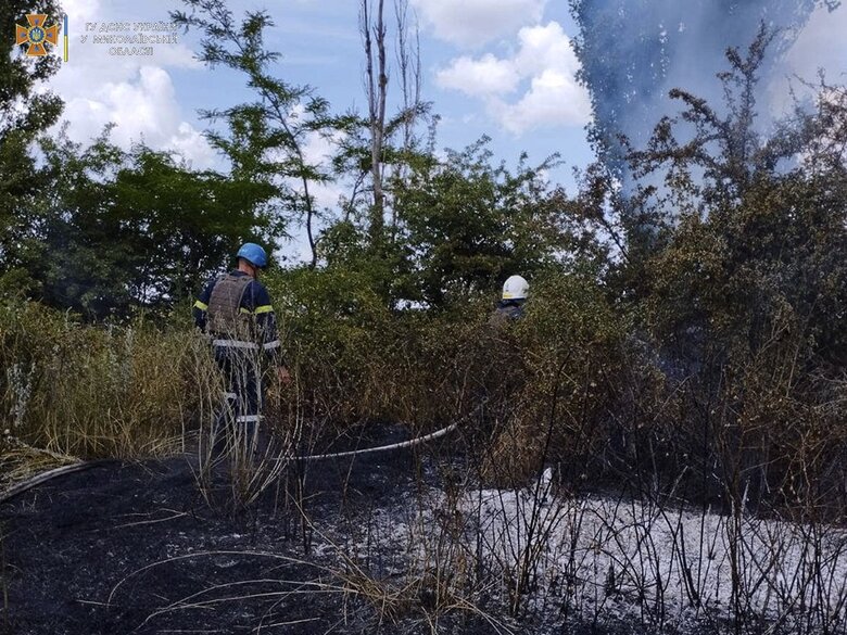 За минувшие сутки в Николаевской области из-за обстрелов российских войск произошло три пожара, - ГСЧС 07