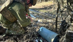 In Poltava region, bomb disposal experts discovered and destroyed unexploded drones and part of X-101 missile. PHOTO