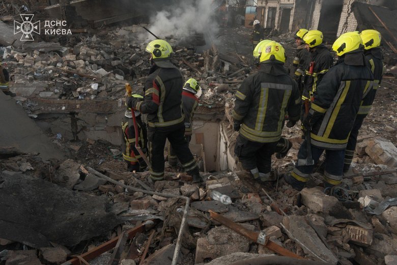 київ після обстрілу