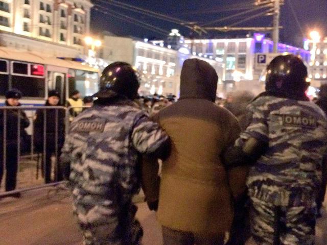 арест протест манежная