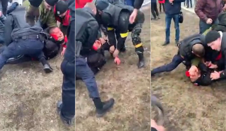 "Завалили суку!" - в Полтаве задержали диверсанта, который ставил метки. ВИДЕО