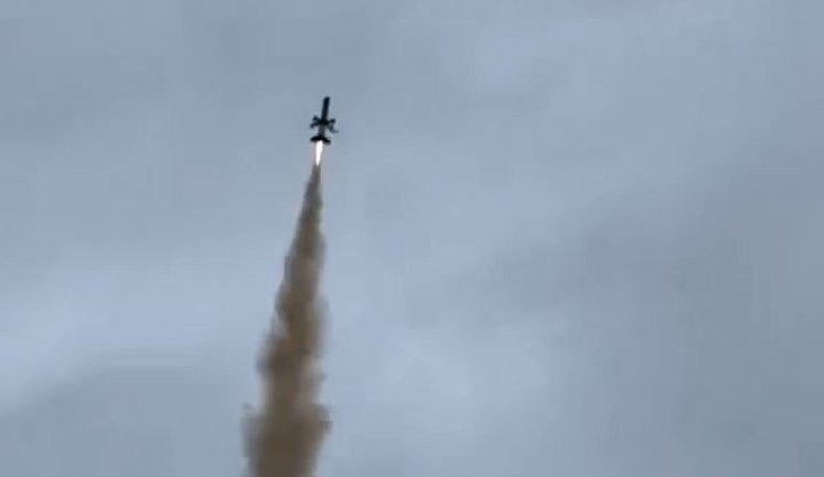 В Украине протестировали эстонский дрон-перехватчик P4P с ракетным ускорителем. ВИДЕО