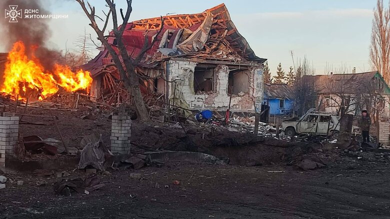 Обстрел Житомирщины 25 февраля 2025 года