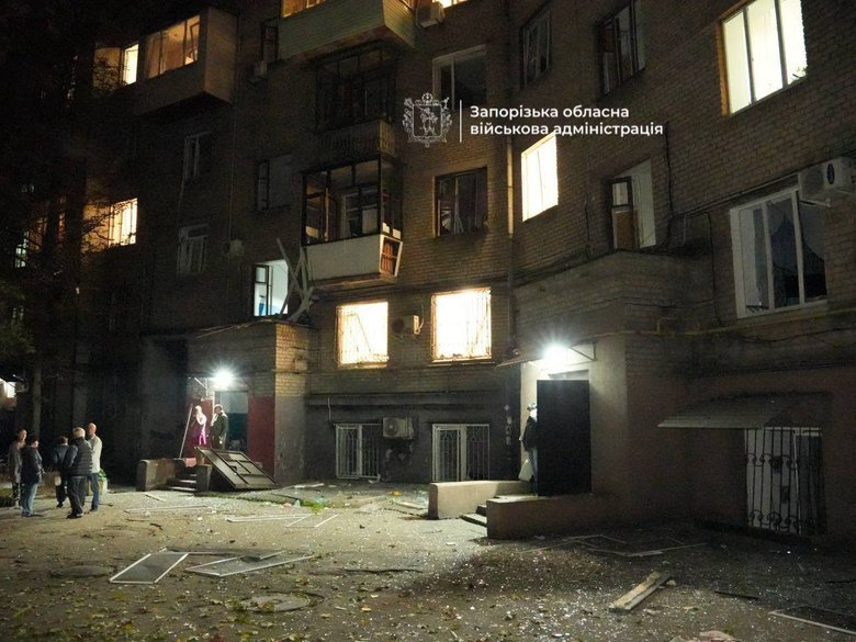 Обстріли Запоріжжя зранку 10 довтня