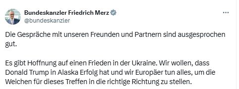 Мерц про мир в Україні