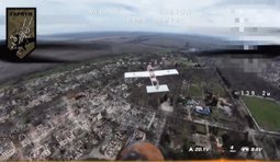 Бійці підрозділу Гарпун ЗСУ збили російський БпЛА у повітрі дроном із саморобним дробовиком