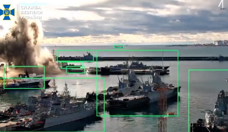 SSU blew up Russian submarine for first time with Sub Sea Baby underwater drones in Novorossiysk. VIDEO