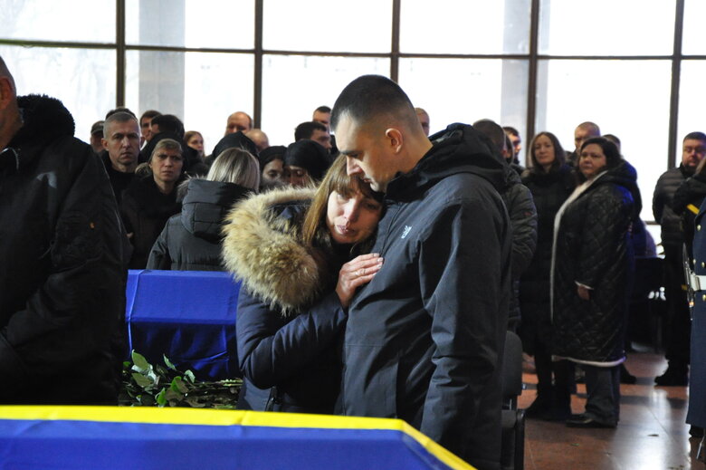 In Kyiv, farewell to leadership of Ministry of Internal Affairs, who died in plane crash in Brovary, was held 10