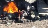 двоє росіян горять у вогні
