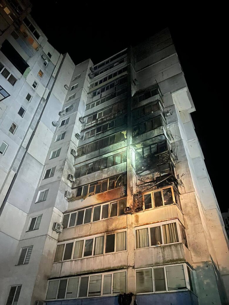 Чорноморськ після атаки Шахедів