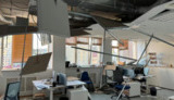 The Ukrainian Truth office was damaged by shelling on 28 August 2025.