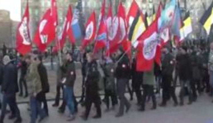 "Нам мало Криму! Всіх хохлів до складу Росії!", - мітинг російських націоналістів у Москві. ВИДЕО