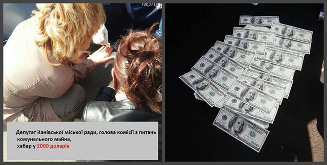 Председатель комиссии по вопросам коммунального имущества Каневского горсовета задержана при получении 2 тыс. долл. взятки, - Сарган 01 Председатель комиссии по вопросам коммунального имущества Каневского горсовета задержана при получении 2 тыс. долл. взятки, - Сарган 01