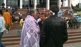 Под Украинским Домом началась новая голодовка. ФОТО