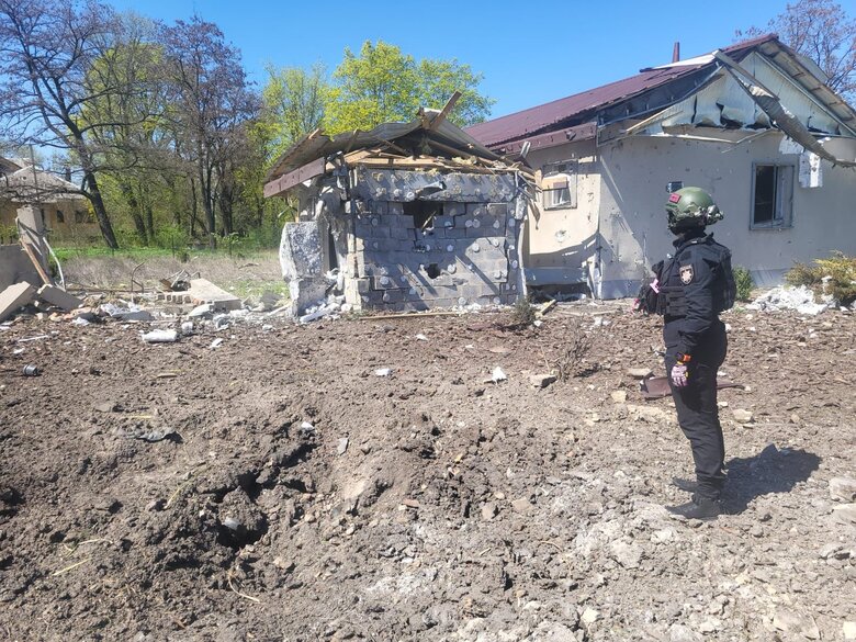 удар по Константиновке