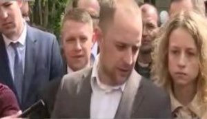 Vyshhorod Mayor Momot, apprehended for extortion of €1 mln in bribe, released from jail on 5 million hryvnia bail. VIDEO