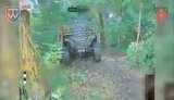 Drone destroys quad bike