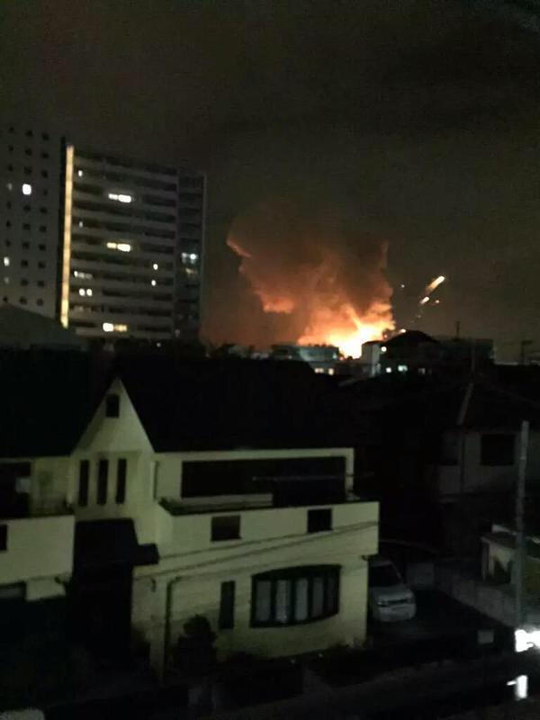 взрыв япония