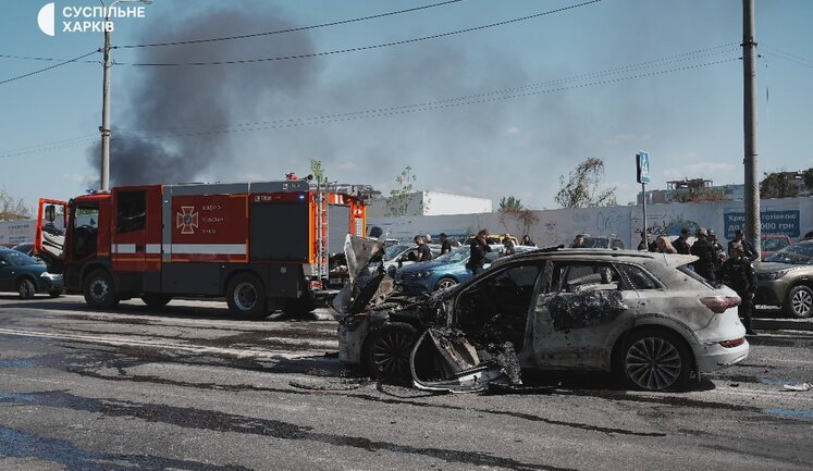 Massive attack by "Shahed" on Kharkiv: 4 city districts under attack, 8 people injured. PHOTOS