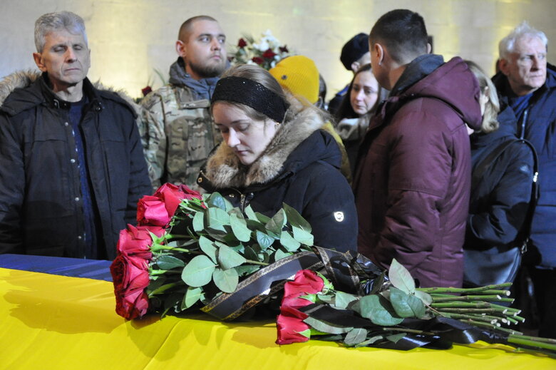 In Kyiv, farewell to leadership of Ministry of Internal Affairs, who died in plane crash in Brovary, was held 14
