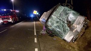 Автобус с украинцами попал в ДТП в Польше