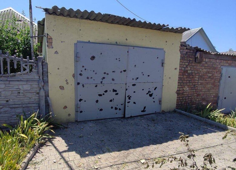 Наслідки обстрілу Нікополя