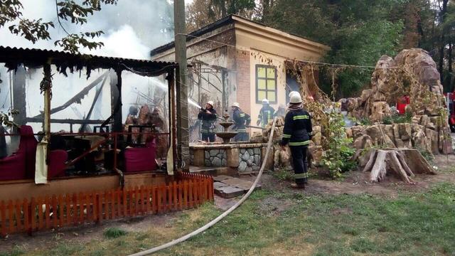 Рятувальники ліквідували пожежу в київському парку Пушкіна, - ДСНС 02 Рятувальники ліквідували пожежу в київському парку Пушкіна, - ДСНС 02