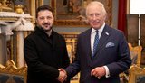 Zelenskyy meets Britain’s King Charles III and thanks him for supporting Ukraine. PHOTOS
