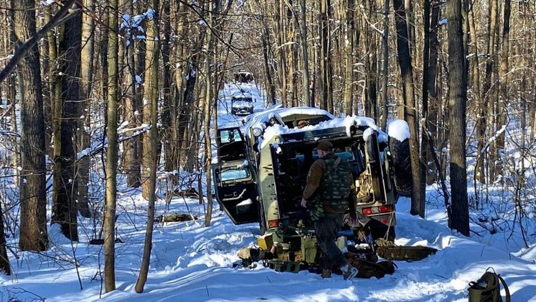 Под Харьковом бойцы Нацгвардии и теробороны уничтожили колонну снабжения российских оккупантов 01