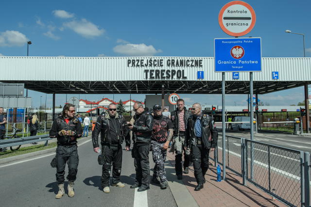 польша байкеры волки ночные
