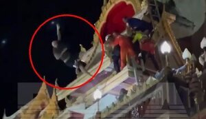 Fell headlong: Russian man dies in Thailand after jumping from country’s main Buddhist temple. VIDEO